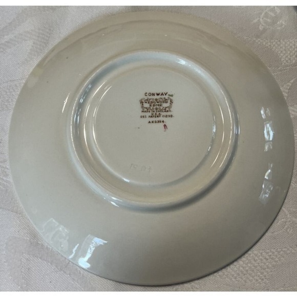 Vintage Wedgwood Edme Conway Cream Soup Bowl Footed  & Saucer VG Condition - Picture 4 of 4